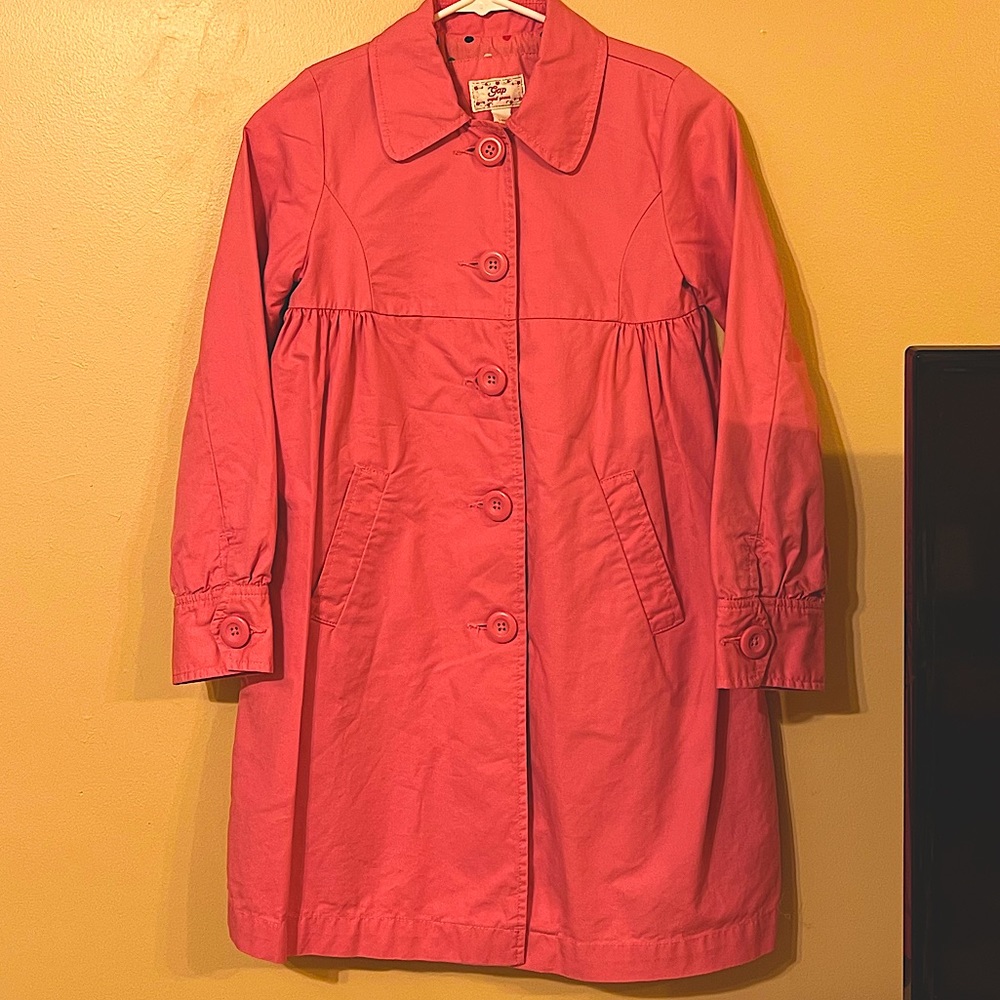 Gap Girls Cotton Button-down Coat Size Large 10
